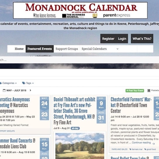 MonadnockCalendar.com community site